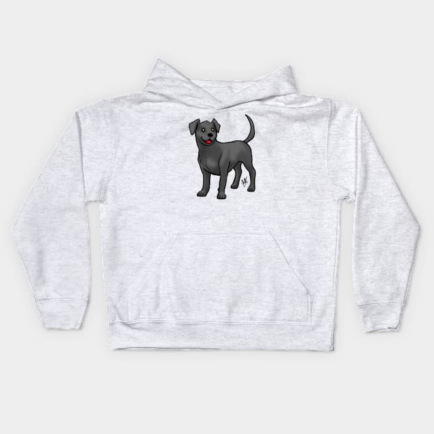 Dog - Labrador Retriever - Black Kids Hoodie by Jen's Dogs Custom Gifts and Designs